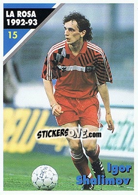 Sticker Igor Shalimov - Inter Milan 1992-1993 - Masters Cards