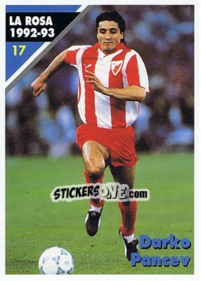 Sticker Darko Pancev - Inter Milan 1992-1993 - Masters Cards