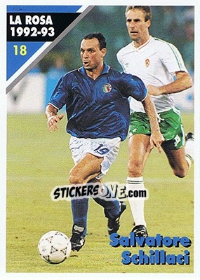 Figurina Salvatore Schillaci - Inter Milan 1992-1993 - Masters Cards