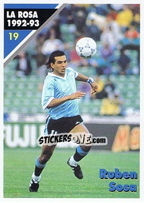 Cromo Ruben Sosa - Inter Milan 1992-1993 n. 19 - Masters Cards