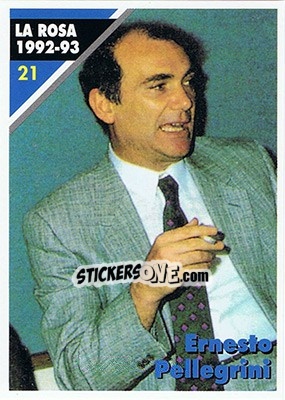 Sticker Ernesto Pellegrini - Inter Milan 1992-1993 n. 21 - Masters Cards