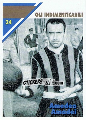 Sticker Amedeo Amadei - Inter Milan 1992-1993 - Masters Cards