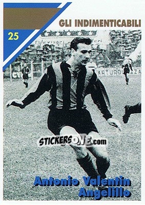 Sticker Antonio Valentin Angelillo - Inter Milan 1992-1993 n. 25 - Masters Cards
