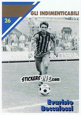 Sticker Evaristo Beccalossi - Inter Milan 1992-1993 n. 26 - Masters Cards
