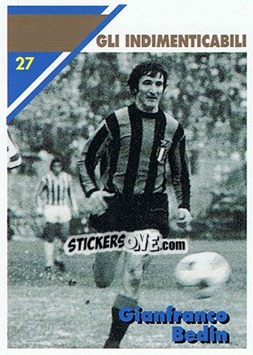 Cromo Gianfranco Bedin - Inter Milan 1992-1993 n. 27 - Masters Cards