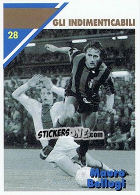 Sticker Mauro Bellogi - Inter Milan 1992-1993 n. 28 - Masters Cards