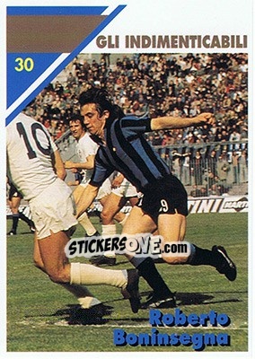 Sticker Roberto Boninsegna - Inter Milan 1992-1993 - Masters Cards