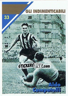 Sticker Aldo Campatelli - Inter Milan 1992-1993 n. 33 - Masters Cards