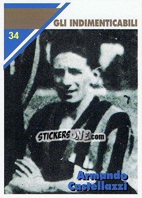 Sticker Armando Castellazzi - Inter Milan 1992-1993 n. 34 - Masters Cards