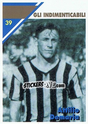 Sticker Attilio Demaria - Inter Milan 1992-1993 - Masters Cards