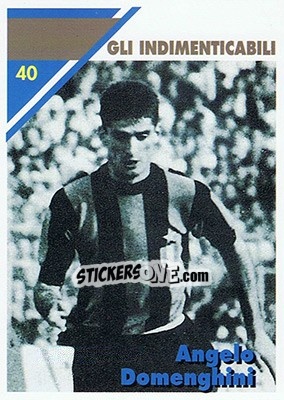 Sticker Angelo Domenghini - Inter Milan 1992-1993 - Masters Cards