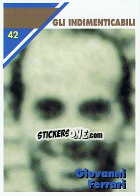 Sticker Giovanni Ferrari - Inter Milan 1992-1993 - Masters Cards