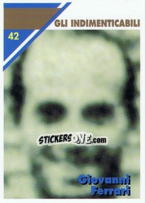 Cromo Giovanni Ferrari - Inter Milan 1992-1993 n. 42 - Masters Cards