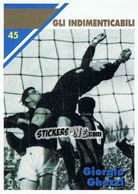 Sticker Giorgio Ghezzi - Inter Milan 1992-1993 n. 45 - Masters Cards
