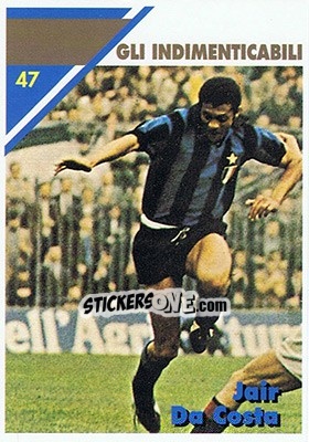 Cromo Jair Da Costa - Inter Milan 1992-1993 n. 47 - Masters Cards