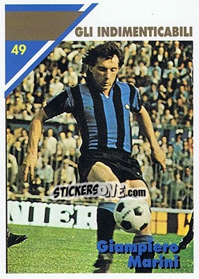 Figurina Giampiero Marini - Inter Milan 1992-1993 n. 49 - Masters Cards