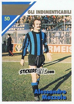 Figurina Alessandro Mazzola - Inter Milan 1992-1993 - Masters Cards