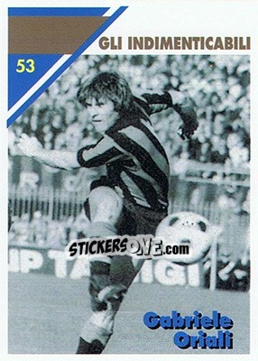 Sticker Gabriele Oriali - Inter Milan 1992-1993 - Masters Cards