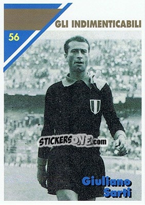 Cromo Giuliano Sarti - Inter Milan 1992-1993 - Masters Cards
