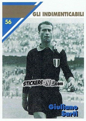 Sticker Giuliano Sarti - Inter Milan 1992-1993 n. 56 - Masters Cards