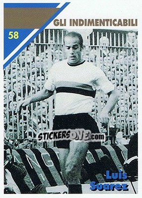 Sticker Luis Suarez - Inter Milan 1992-1993 - Masters Cards