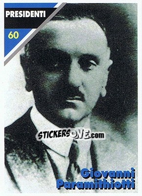 Sticker Giovanni Paramithiotti - Inter Milan 1992-1993 - Masters Cards