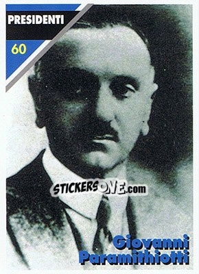 Sticker Giovanni Paramithiotti - Inter Milan 1992-1993 n. 60 - Masters Cards