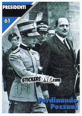 Sticker Ferdinando Pozzani - Inter Milan 1992-1993 - Masters Cards