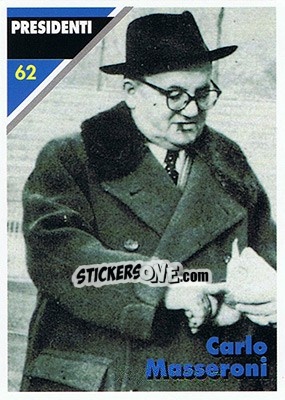 Sticker Carlo Masseroni - Inter Milan 1992-1993 n. 62 - Masters Cards