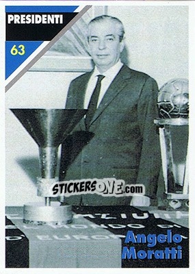 Cromo Angelo Moratti - Inter Milan 1992-1993 n. 63 - Masters Cards