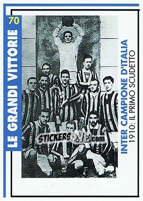 Sticker Campione D'Italia 1910 - Inter Milan 1992-1993 n. 70 - Masters Cards