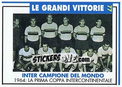 Figurina Campione del mondo 1964 - Inter Milan 1992-1993 - Masters Cards