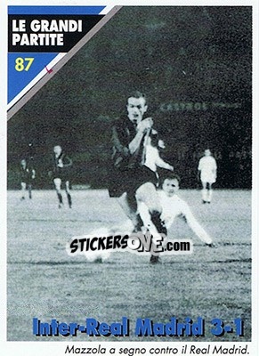 Sticker Inter-Real Madrid 3-1  24.05.1964