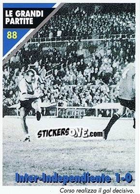 Sticker Inter-Independiente 1-0  26.09.1964