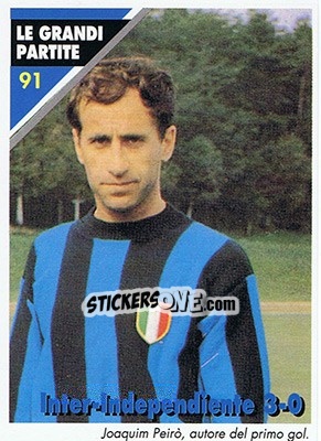 Sticker Inter-Independiente 3-0  08.09.1965