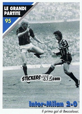Sticker Inter-Milan 2-0  29.10.1979 - Inter Milan 1992-1993 n. 95 - Masters Cards