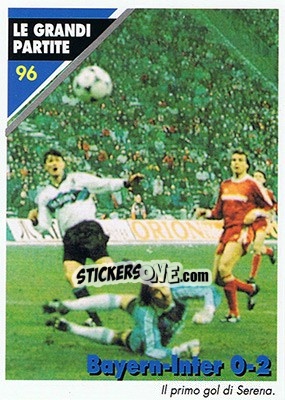 Sticker Bayern-Inter 0-2  23.11.1988 - Inter Milan 1992-1993 n. 96 - Masters Cards