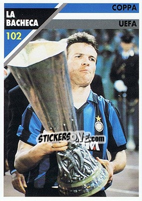 Sticker Coppa UEFA - Inter Milan 1992-1993 n. 102 - Masters Cards