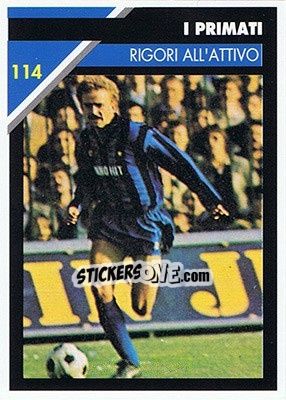 Cromo Rigori all'attivo - Inter Milan 1992-1993 n. 114 - Masters Cards