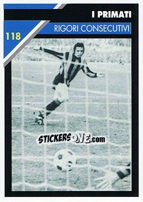 Sticker Rigori consecutivi - Inter Milan 1992-1993 - Masters Cards