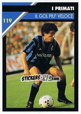 Sticker Il gol piu' veloce - Inter Milan 1992-1993 n. 119 - Masters Cards