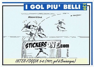 Figurina Inter-Foggia 5-0 (1971; Boninsegna)