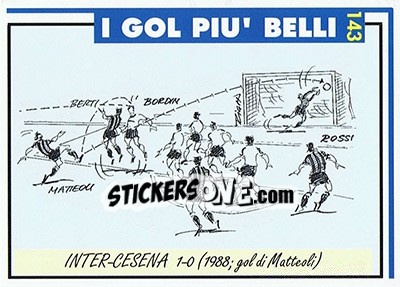 Sticker Inter-Cesena 1-0 (1988; Matteoli)