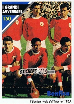 Figurina Benfica - Inter Milan 1992-1993 - Masters Cards