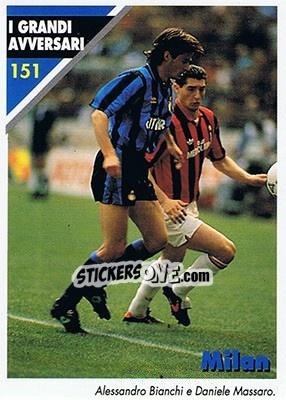 Figurina Milan - Inter Milan 1992-1993 - Masters Cards