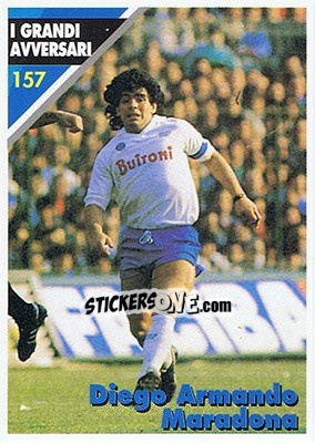 Sticker Diego Armando Maradona - Inter Milan 1992-1993 n. 157 - Masters Cards