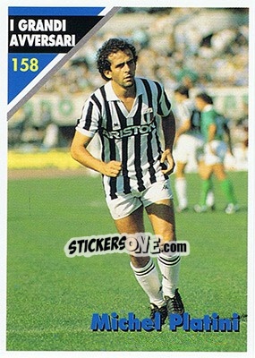 Sticker Michel Platini - Inter Milan 1992-1993 n. 158 - Masters Cards