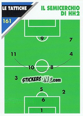 Sticker Il semicerchio di Heriberto Herrera 2 - Inter Milan 1992-1993 n. 161 - Masters Cards