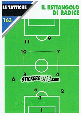 Sticker Il rettangolo di Dadice - Inter Milan 1992-1993 n. 163 - Masters Cards