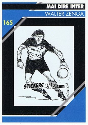 Sticker Walter Zenga - Inter Milan 1992-1993 n. 165 - Masters Cards